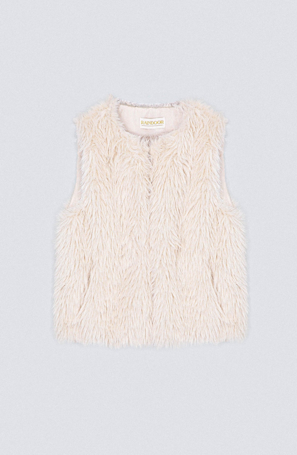 Chaqueta Sin Mangas Pelo White
