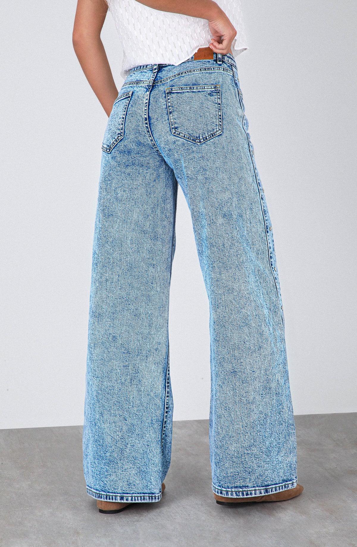 Pantalón Franja Estrella Blue