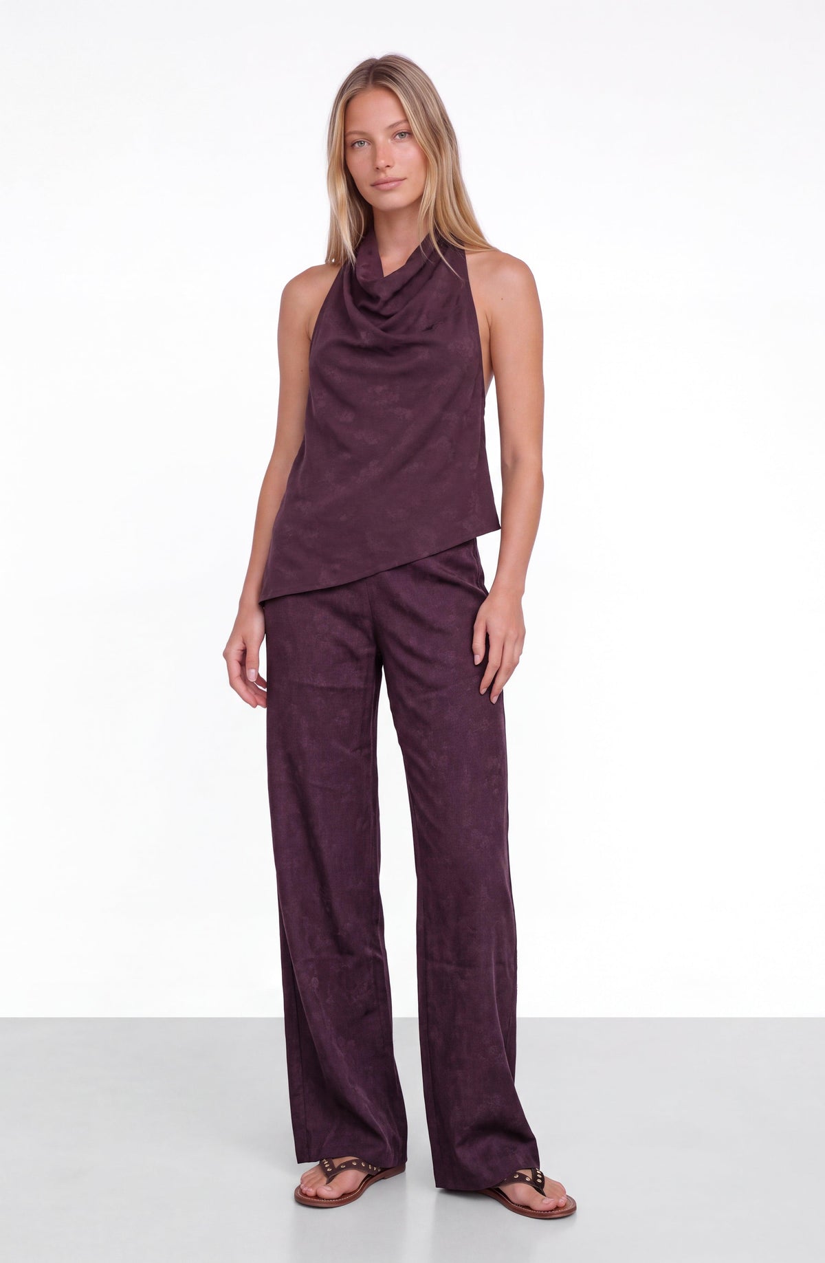 Pantalón Pretina Ancha Purple