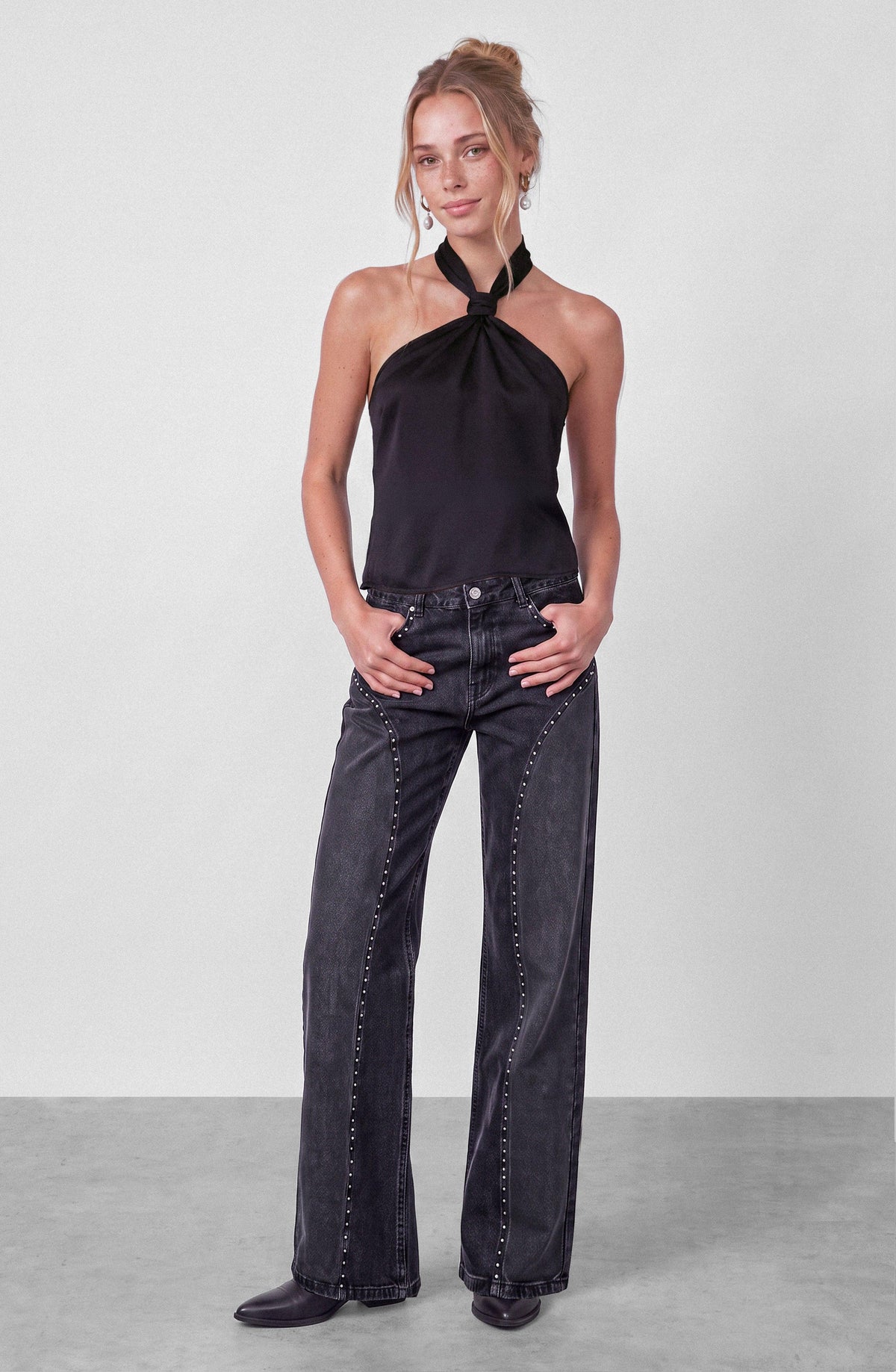Top Halter Black
