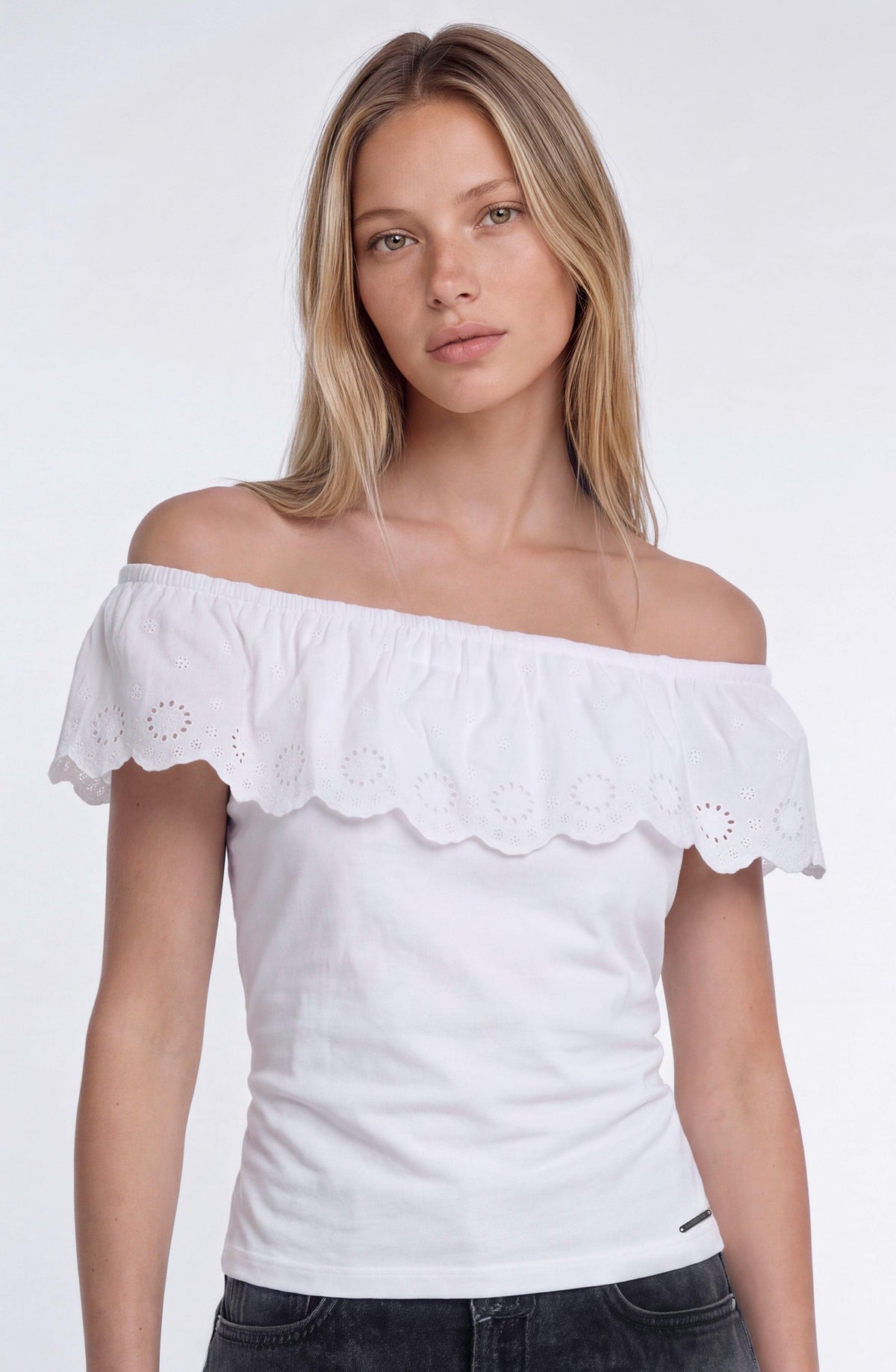 Top Bordado White