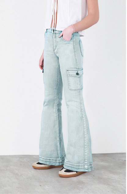 Pants Flare Green
