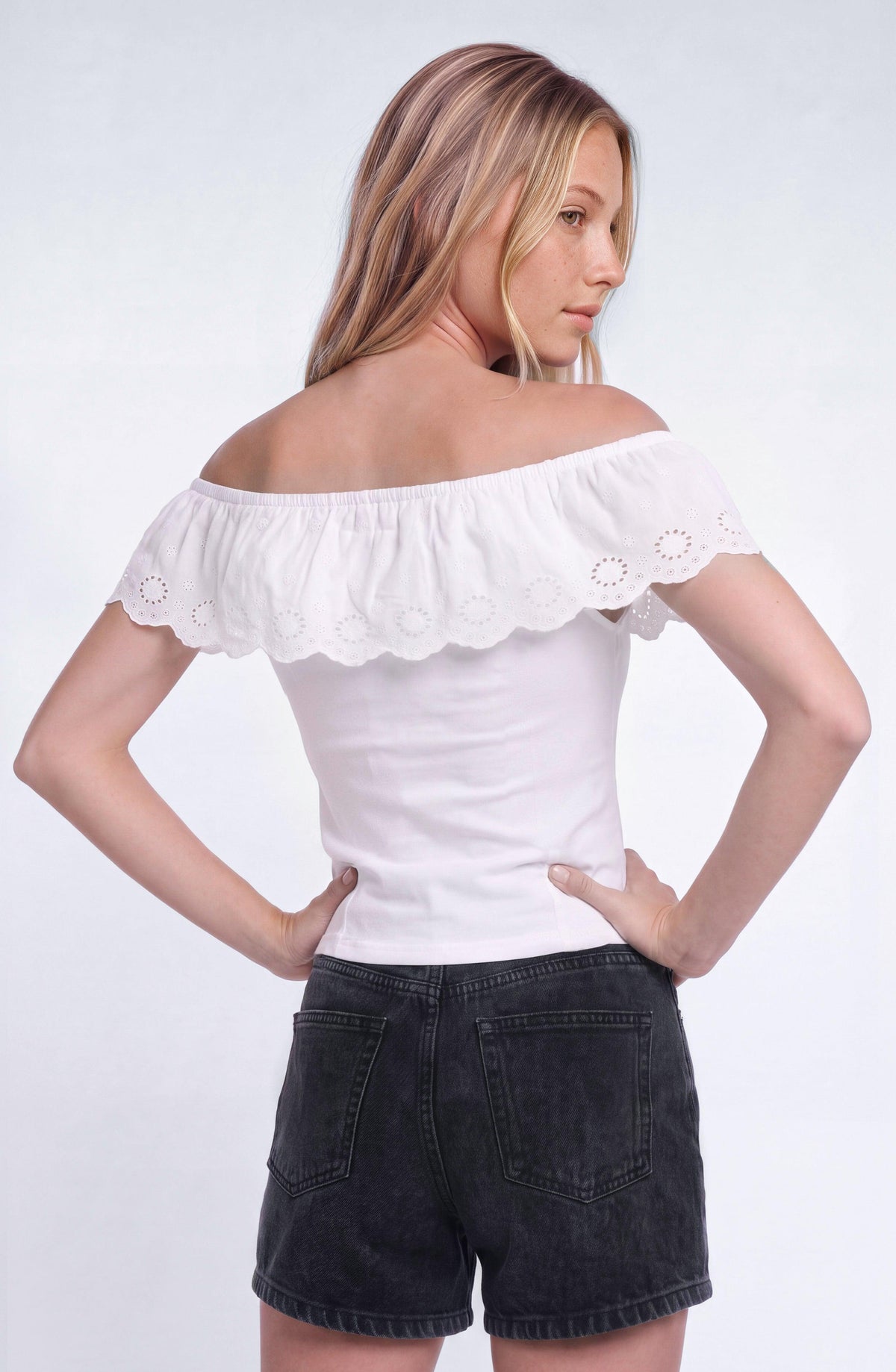 Top Bordado White