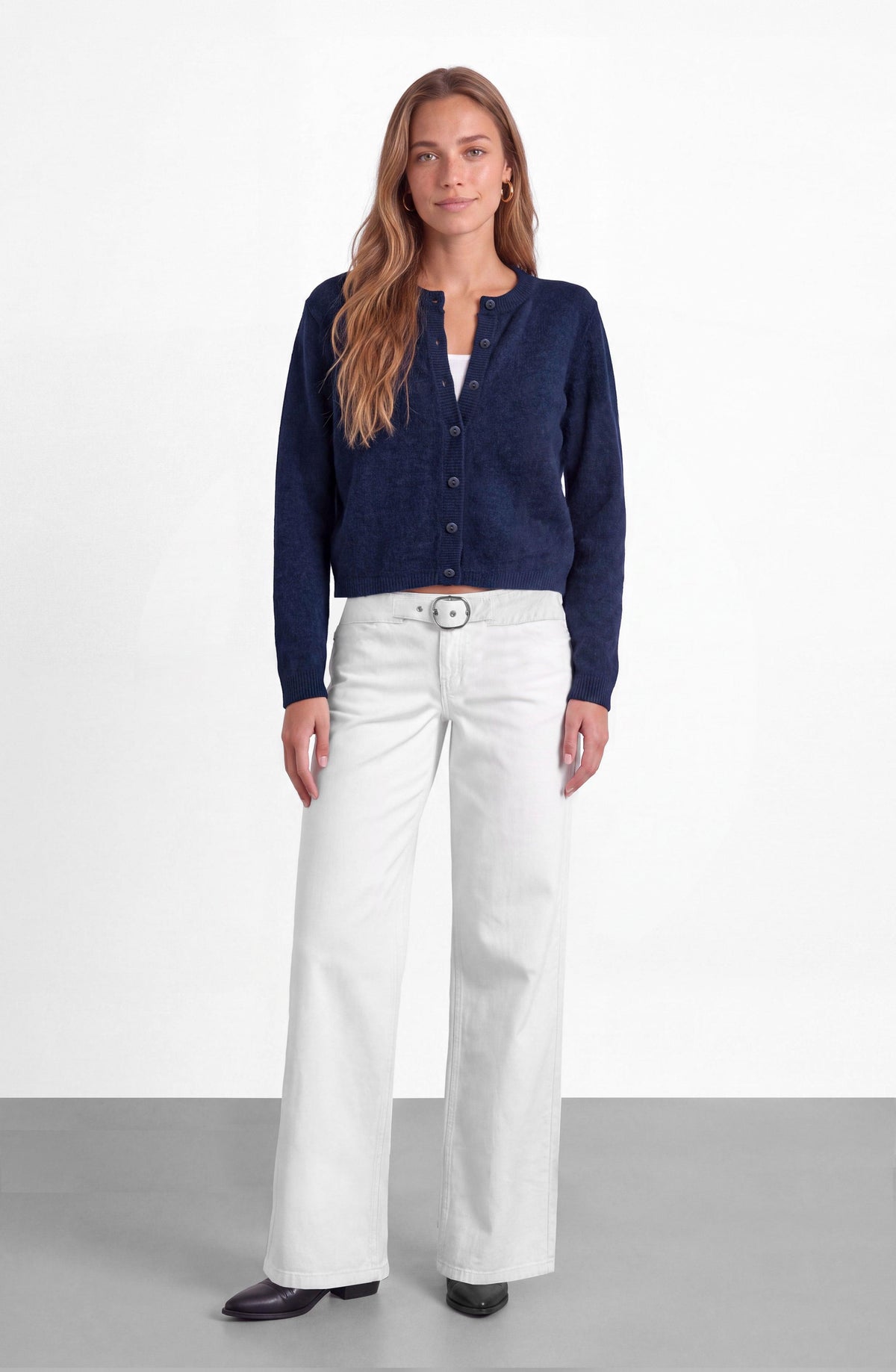 Cárdigan Botones Navy