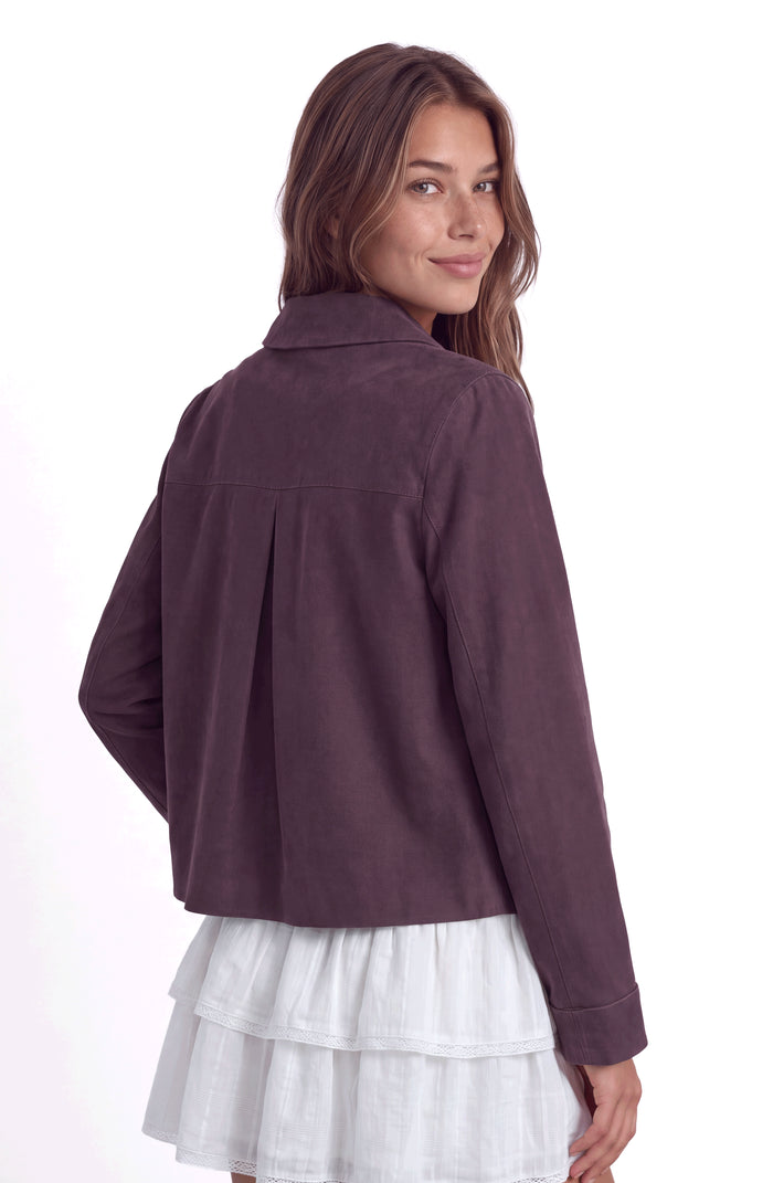 Chaqueta Cuello Bebé Purple