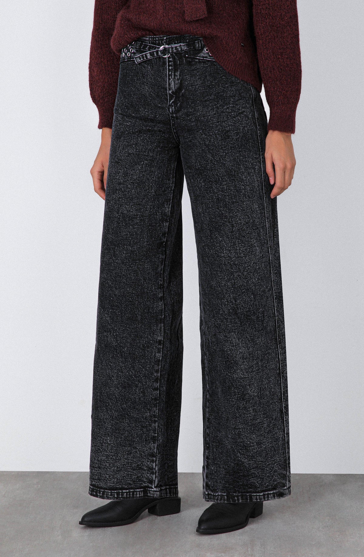Pantalón Pretina Ojal Black