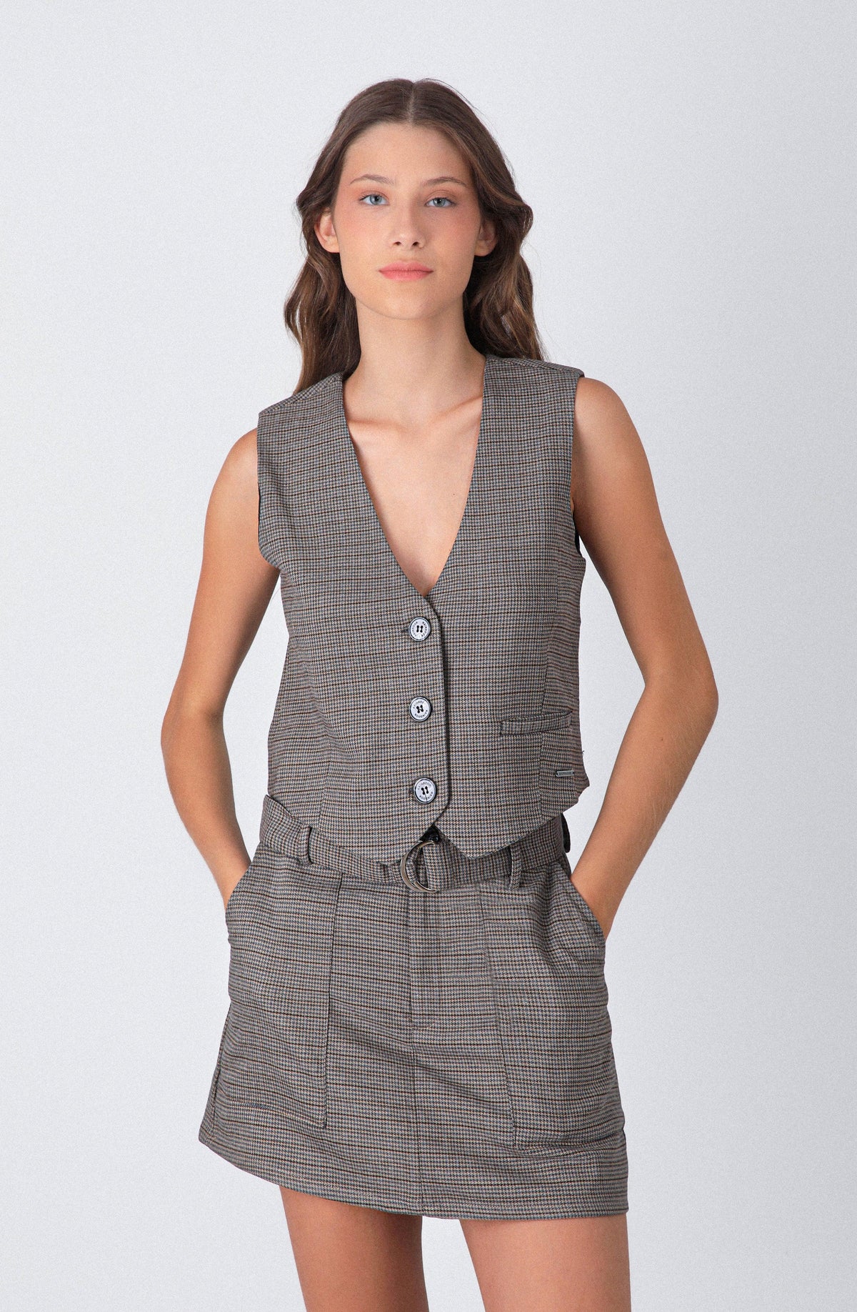 Vest Tejido Brown