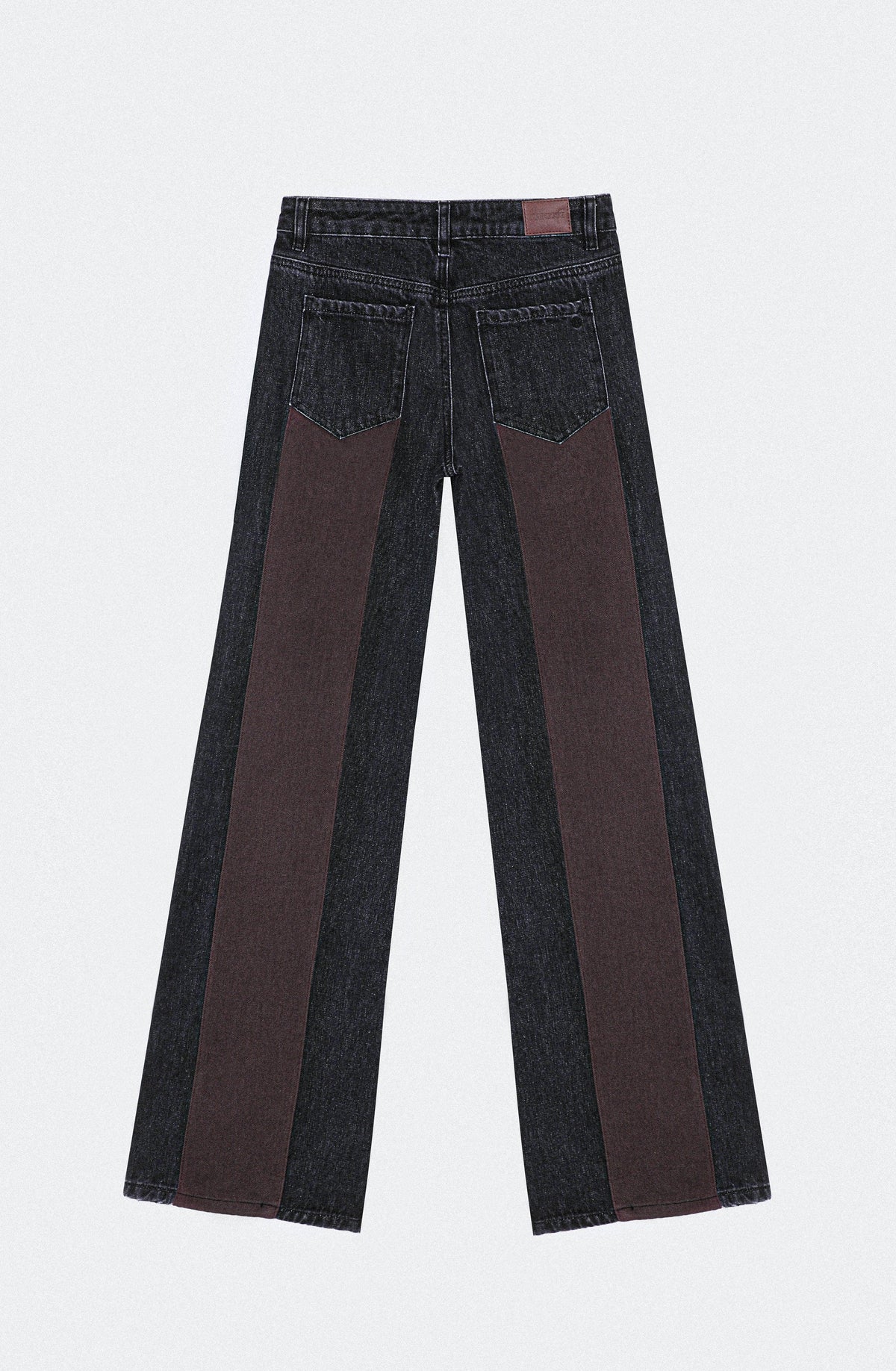 Pantalón Aplicación Denim Brown
