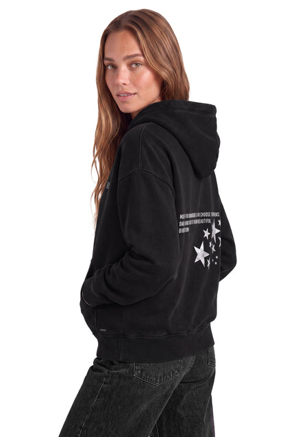 Sudadera Hoodie Raindoor Girls Black