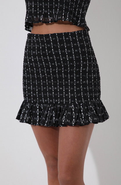 Falda Panal Black