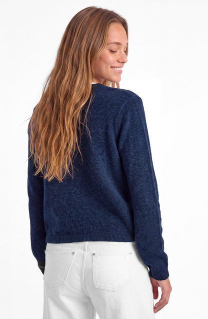 Cárdigan Botones Navy