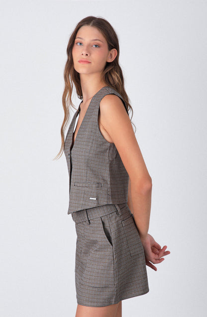 Vest Tejido Brown