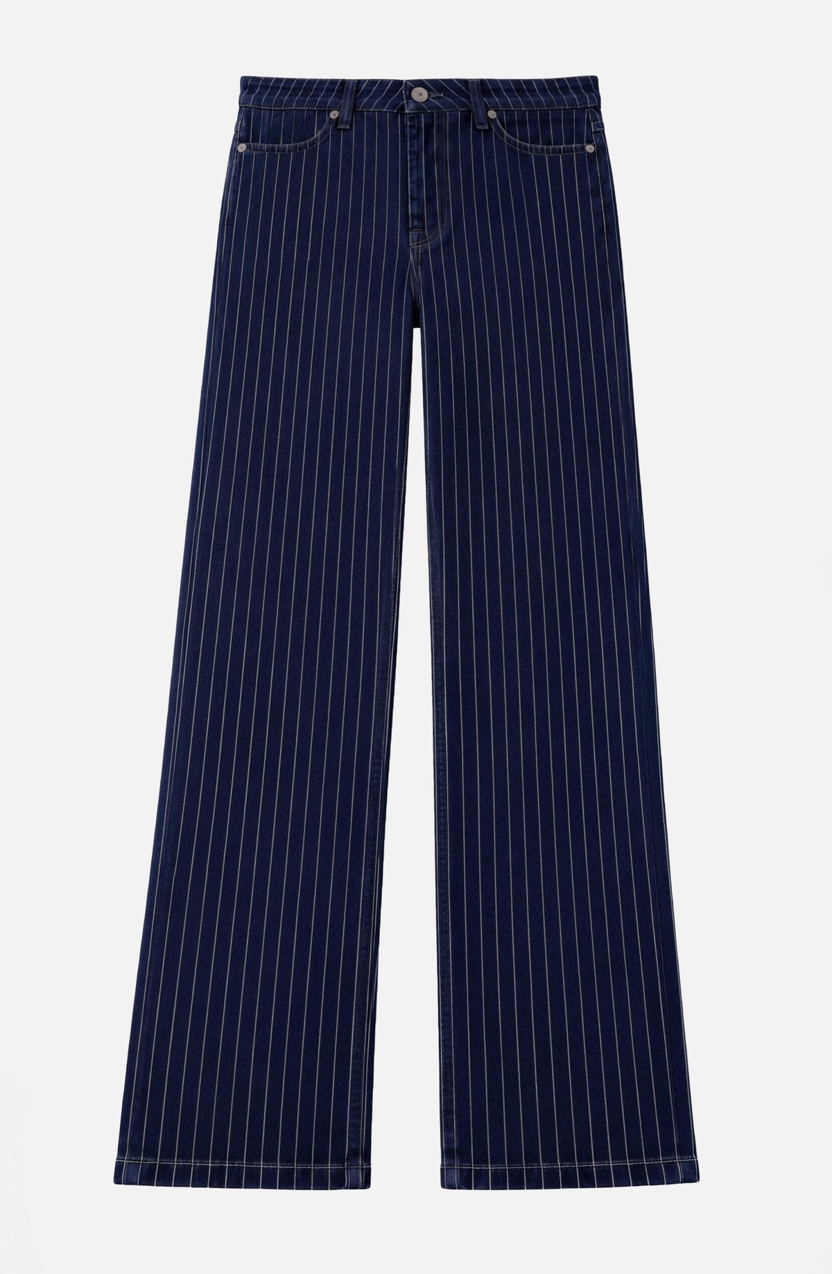 Pantalón Denim Rayado Indigo