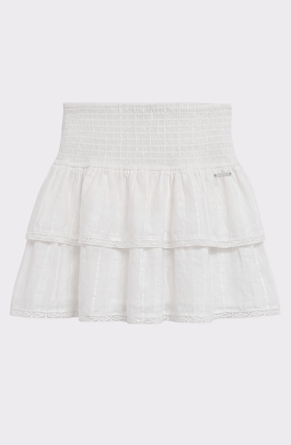 Falda Cotton Lace White