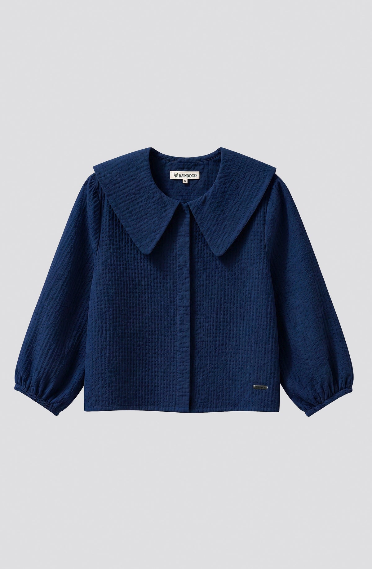 Blusa Cuello Bobo Vichy Blue