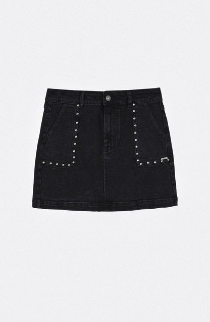 Falda Tachas Black