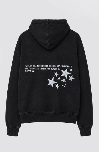 Sudadera Hoodie Raindoor Girls Black