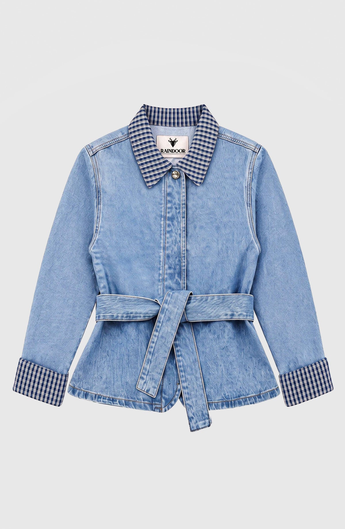 Chaqueta Detalle Print Blue