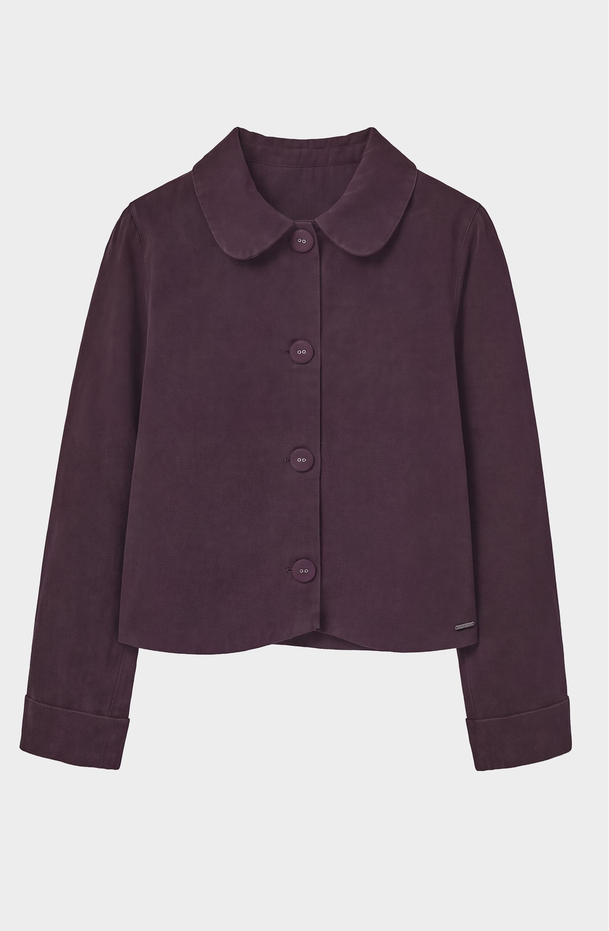 Chaqueta Cuello Bebé Purple
